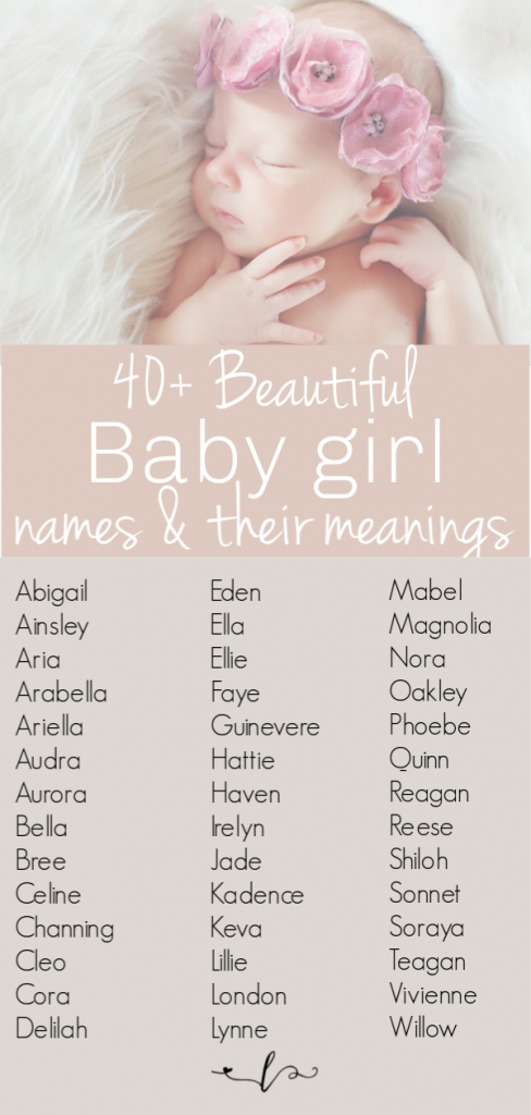 Unique Cool Baby Girl Names