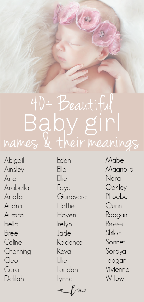 Beautiful Short Unique Girl Names With Meaning