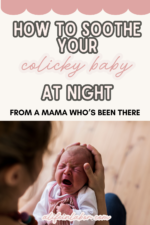 nighttime routine for a colicky baby